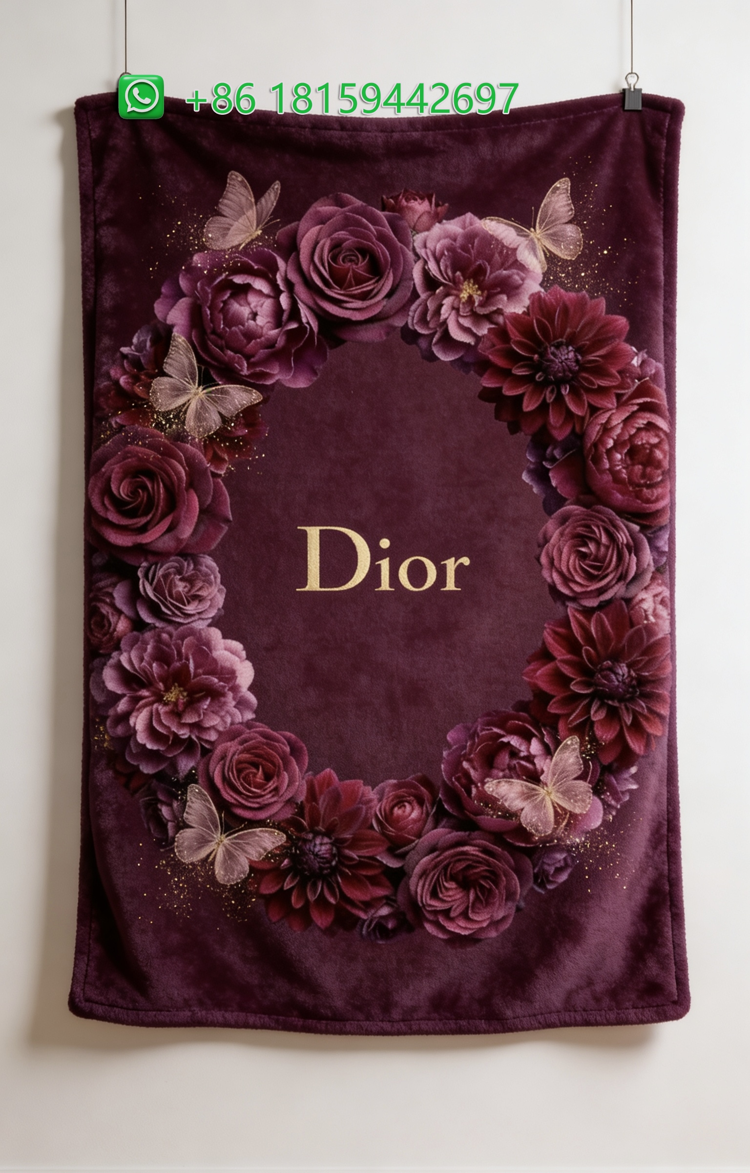 Dior Throw Blankets